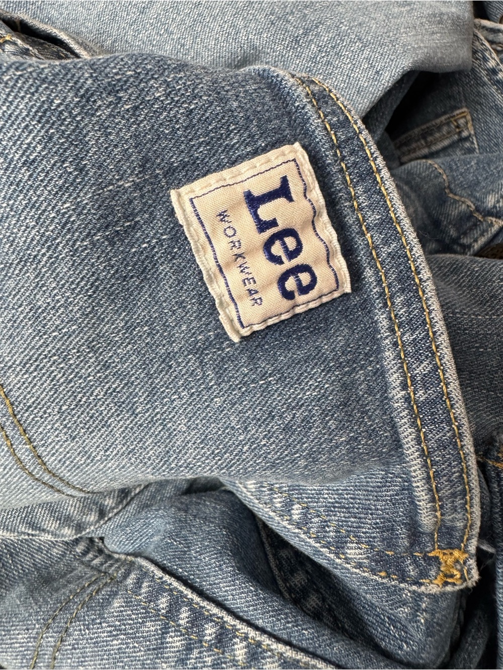 Women’s Vintage Lee Classic Flare Denim Overalls - Picture 4 of 5